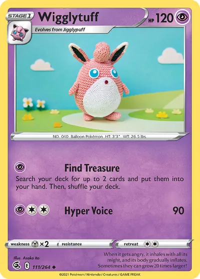 Wigglytuff - Fusion Strike - ilustração de Yuka Morii