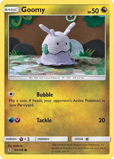 Goomy - Guardians Rising - ilustração de Yuka Morii