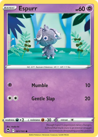 Espurr - Silver Tempest - ilustração de Yuka Morii