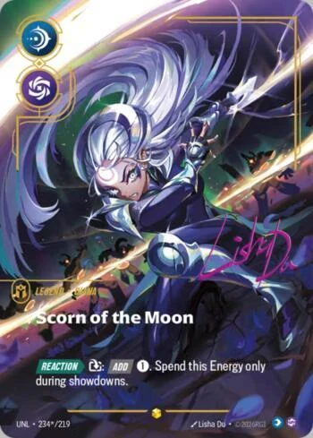 Diana, Scorn of the Moon (Signature) de Riftbound Unleashed