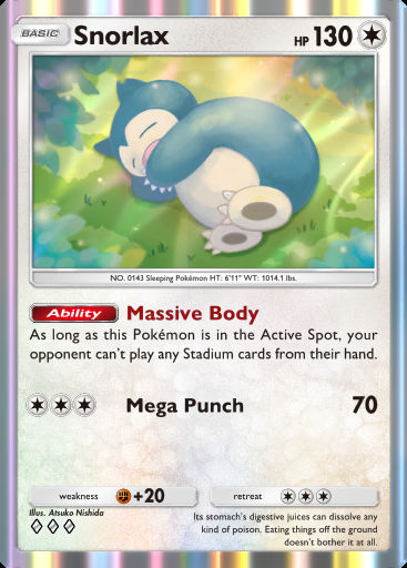 Snorlax Encantos Cotidianos