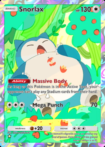 Snorlax 076 Encantos Cotidianos