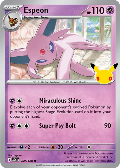 Espeon de Celebração de 30 Anos