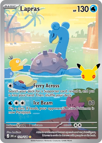 Lapras de Celebração de 30 Anos