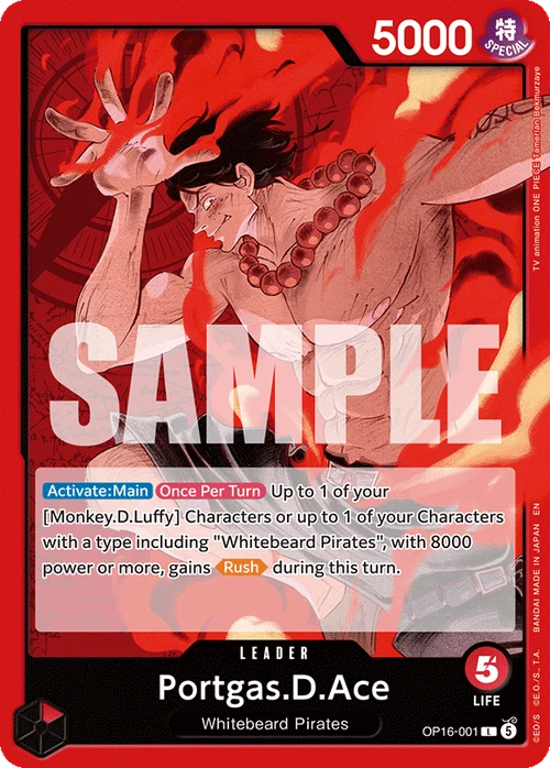 Portgas.D.Ace OP16-001 de One Piece OP-16