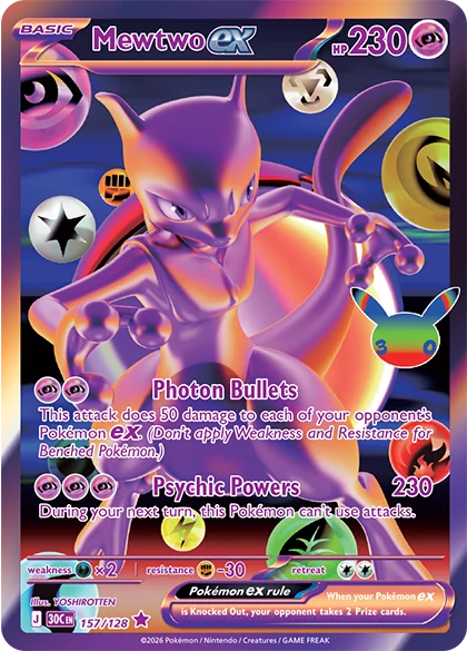 Mewtwo ex de Celebração de 30 Anos