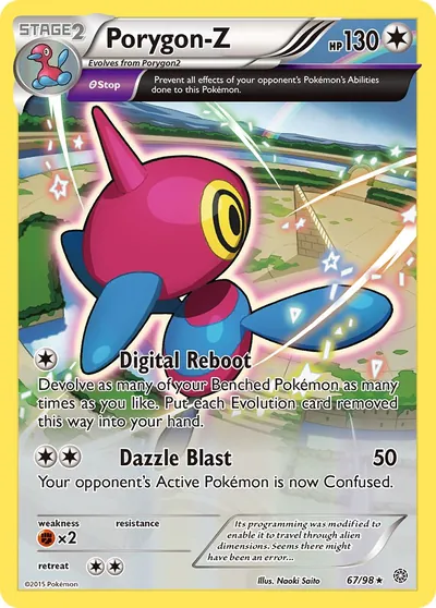 Porygon-Z - Ancient Origins - ilustração de Yuka Morii