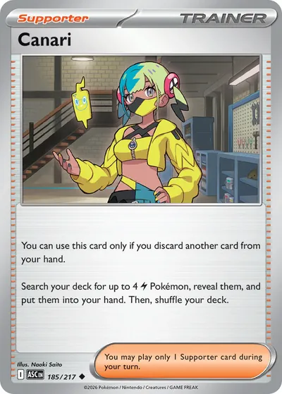 Canari - Ascended Heroes - ilustração de Yuka Morii