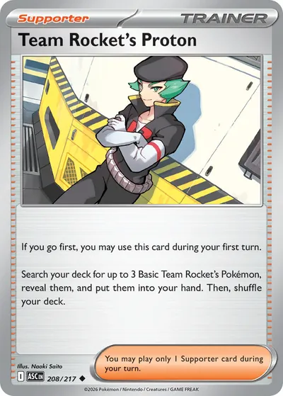Team Rocket’s Proton - Ascended Heroes - ilustração de Yuka Morii
