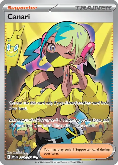 Canari - Ascended Heroes - ilustração de Yuka Morii