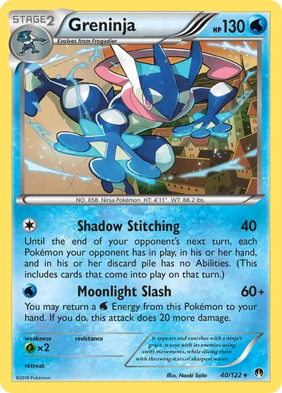Greninja - BREAKpoint - ilustração de Yuka Morii