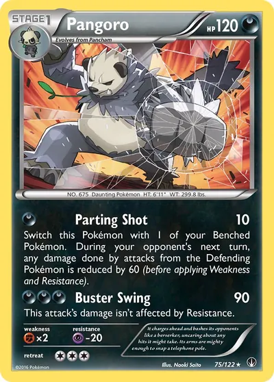 Pangoro - BREAKpoint - ilustração de Yuka Morii