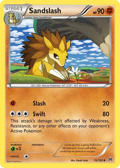 Sandslash - BREAKthrough - ilustração de Yuka Morii