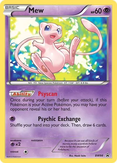 Mew - Black & White Promos - ilustração de Yuka Morii