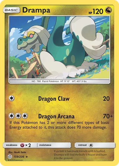 Drampa - Cosmic Eclipse - ilustração de Yuka Morii