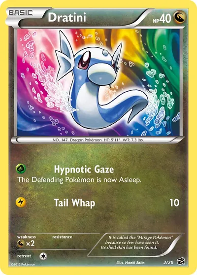 Dratini - Dragon Vault - ilustração de Yuka Morii