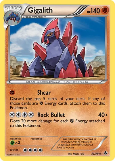 Gigalith - Emerging Powers - ilustração de Yuka Morii