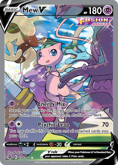 Mew V - Fusion Strike - ilustração de Yuka Morii