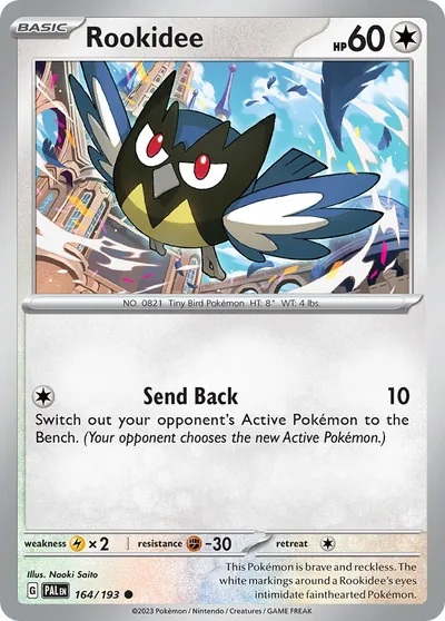 Rookidee - Paldea Evolved - ilustração de Yuka Morii