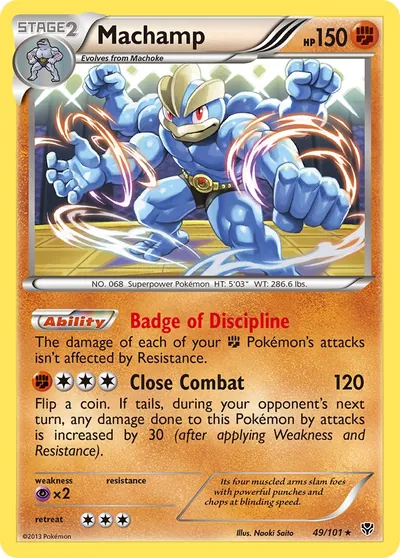 Machamp - Plasma Blast - ilustração de Yuka Morii