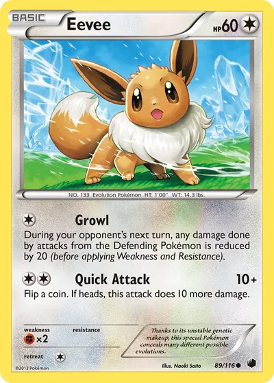 Eevee - Plasma Freeze - ilustração de Yuka Morii
