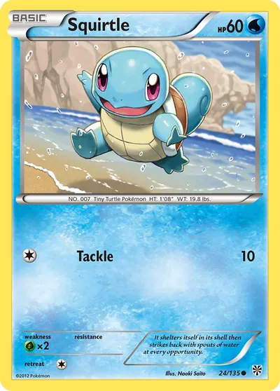 Squirtle - Plasma Storm - ilustração de Yuka Morii