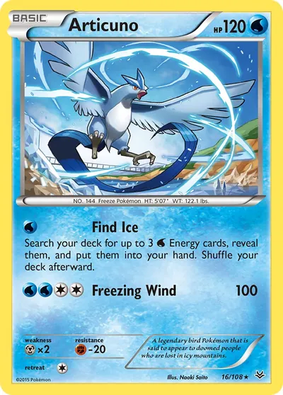 Articuno - Roaring Skies - ilustração de Yuka Morii