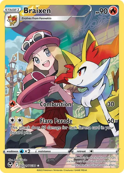 Braixen - Silver Tempest - ilustração de Yuka Morii