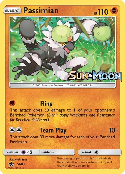 Passimian - Sun & Moon Promos - ilustração de Yuka Morii