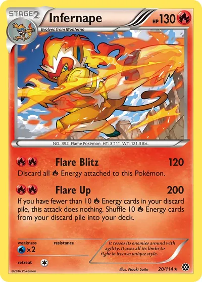 Infernape - Steam Siege - ilustração de Yuka Morii