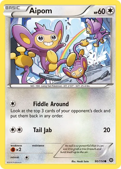 Aipom - Steam Siege - ilustração de Yuka Morii