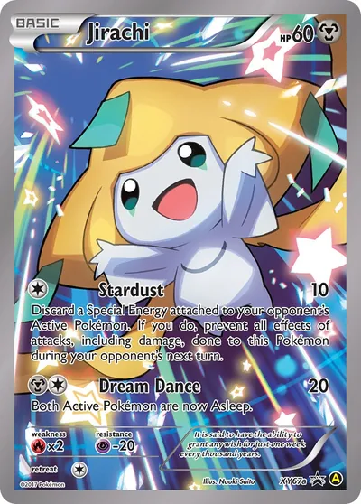 Jirachi - XY Promos - ilustração de Yuka Morii