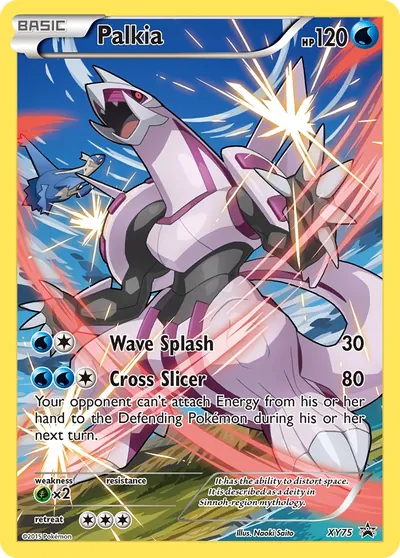 Palkia - XY Promos - ilustração de Yuka Morii
