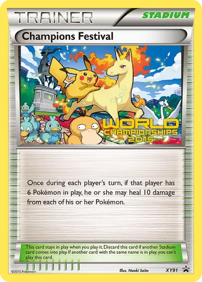 Champions Festival - XY Promos - ilustração de Yuka Morii