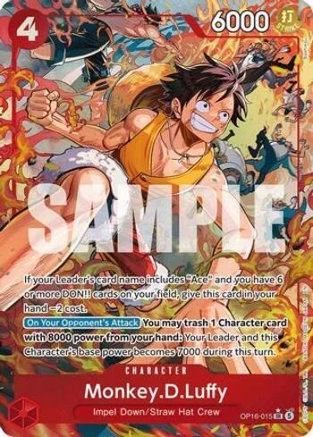Monkey.D.Luffy OP16-015-AA de One Piece OP-16