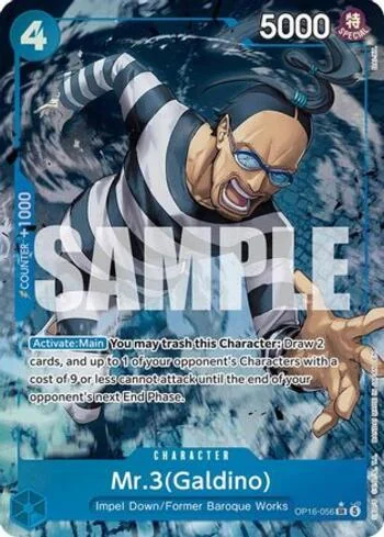 Mr.3(Galdino) (056) OP16-056-AA de One Piece OP-16