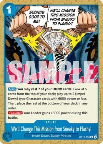 We'll Change This Mission from Sneaky to Flashy! OP16-059 de One Piece OP-16
