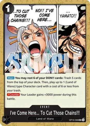 I've Come Here... To Cut Those Chains!!! OP16-099 de One Piece OP-16