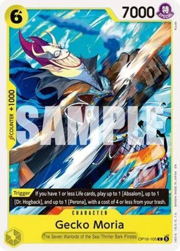 Gecko Moria OP16-105 de One Piece OP-16