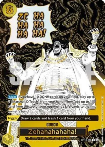 Zehahahahaha! OP16-116-AA de One Piece OP-16