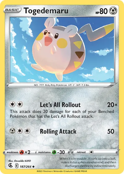 Togedemaru - Fusion Strike - ilustração de Yuka Morii