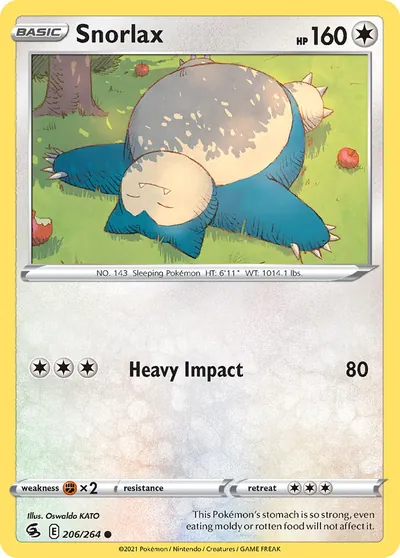 Snorlax - Fusion Strike - ilustração de Yuka Morii