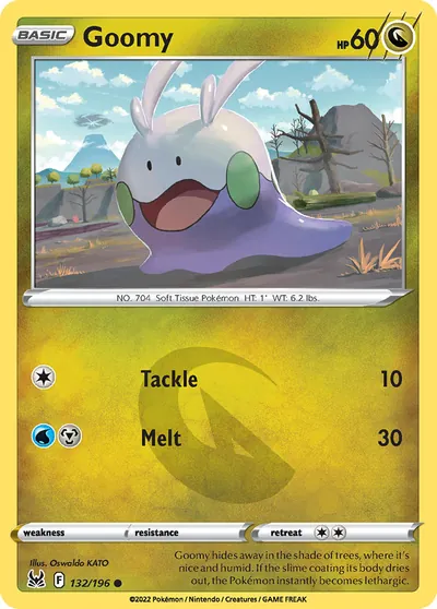 Goomy - Lost Origin - ilustração de Yuka Morii