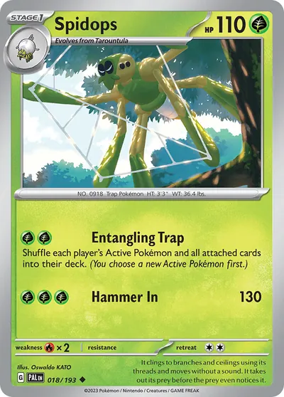 Spidops - Paldea Evolved - ilustração de Yuka Morii
