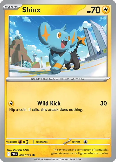 Shinx - Paldea Evolved - ilustração de Yuka Morii
