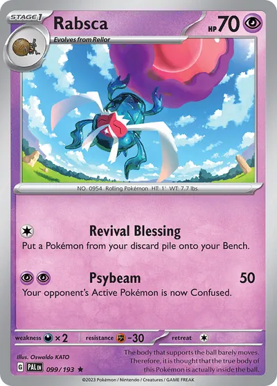 Rabsca - Paldea Evolved - ilustração de Yuka Morii