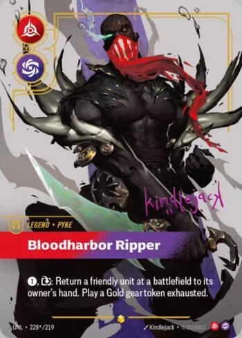 Pyke, Bloodharbor Ripper (Signature) de Riftbound Unleashed