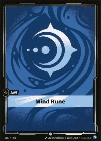 Mind Rune R03 de Riftbound Unleashed