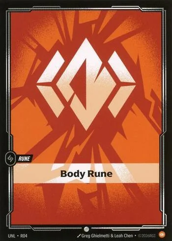 Body Rune R04 de Riftbound Unleashed
