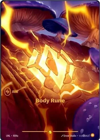 Body Rune R04a de Riftbound Unleashed